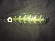 High Percentage Salmon Trolling Spoon With Hyper Vis Tape Not Paint 4 3/4”
