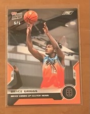 2021 TOPPS NOW OVERTIME ELITE #12 BRYCE GRIGGS NUMBERED 5/5 ORANGE PARALLEL