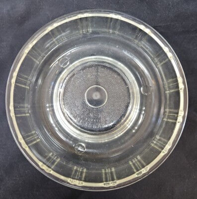 Vintage 1940 s Queen Anne Glass Bake Jello Mold Bundt Cake 8.75'' Diameter
