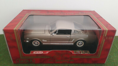 Mira 1/18 Ford Mustang 1965 Fastback Bleu Outremer Miniature Collection