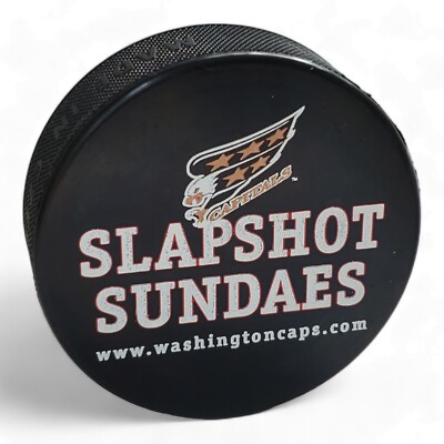 Washington Capitals NHL Hockey Puck WORLD Czech Eagle Slapshot Sundaes WB50 WBDC