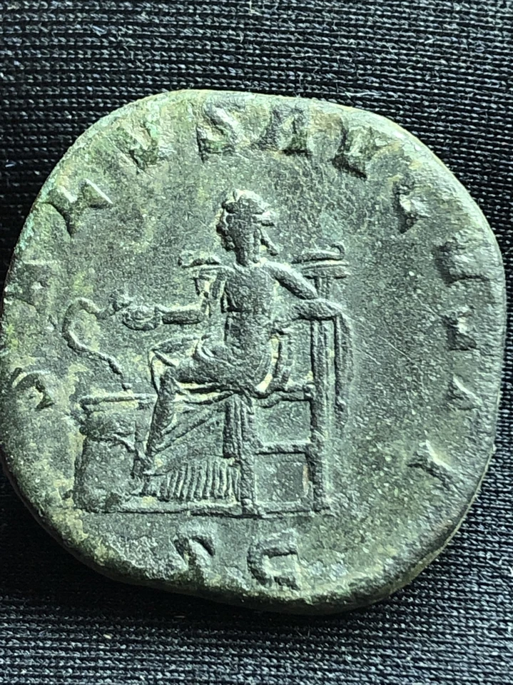 ancient roman coin Maximinus I 235-238 A.d. Ae Sestertius Nice Bronze Ancient - Image 3 of 4