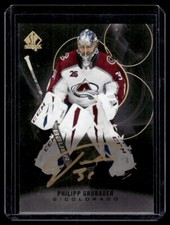 2020-21 SP Authentic Autograph Black Philipp Grubauer Auto /5 Seattle Kraken #70