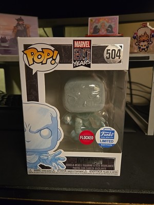 Funko POP! Exclusive 80 Years FLOCKED Iceman #504 First Appearance Of  X-MEN 