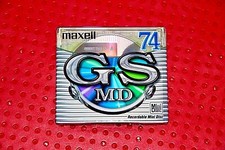 MD    MAXELL MD GS 74 BLANK MINI DISC  1  SEALED 