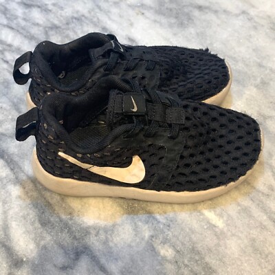 Nike Black Roshe One Flight Weight Shoes Size 9 Toddler