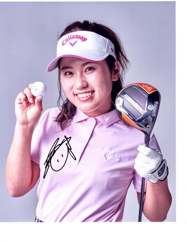 Yuna Nishimura signed LPGA star signed autographed 8x10 golf photo Osaka Japan E