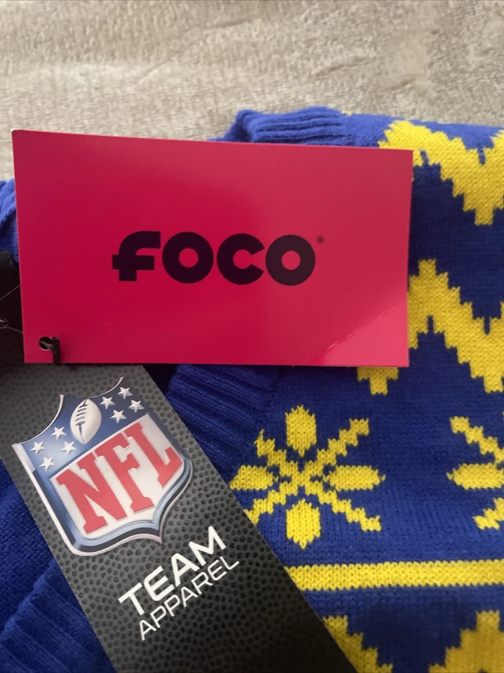 Suéter FOCO Forever Mujer Grande NFL Los Angeles Rams Feo Estampado Foto 4 de 4
