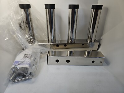 Stainless Steel Hitch Fishing Rod Holder Hitch Mount Rod Holder