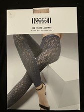 Wonderful Wolford REE Leggings Floral Net CORAL DUST LIGHT PINK L XL
