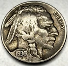 1936-P Buffalo 🦬 Indian Head Nickel 5c VG Very Good - 1115