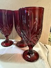 Vintage Godinger  Red Dublin Crystal Water Goblets Set of 4 - Made In Ireland — photo 2