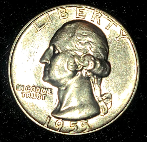 Uncirculated 1955 Denver Mint Silver Washington Quarter BU