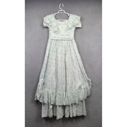 Vintage Prairie Maxi Dress XS Cottagecore 60s 70s Boho 2 Piece Layered, Size XS, $69.99 - Photo 2