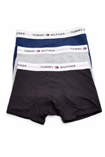 Tommy Hilfiger Men's Navy / Black / Grey Boxer Shorts, Small