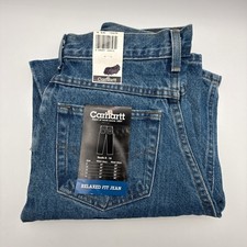 Carhartt Relaxed Fit Jeans Youth 16 Slim Blue Denim YYB160 STW NWT