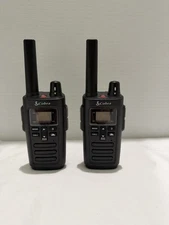 Used COBRA RX385 Hand Held Radio Walkie Talkie Set of 2