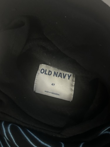 Old Navy Black/Blue Skeleton Hoodie Sweatshirt For Boys, Size 4T! - Picture 3 of 5
