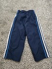 Adidas Baby Track Pants Striped Navy Blue Elastic Waist 100% Polyester 12M — photo 3