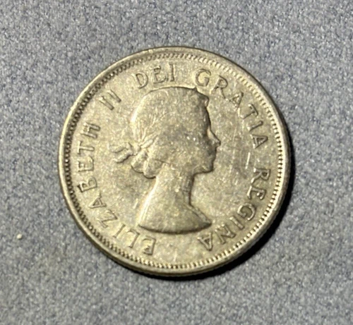 1964 Canada 25 Cents Elizabeth II - .800 Fine Silver - .1500 ASW - KM 52 - Nice