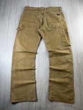 Dickies Carpenter Pants Brown Duck Canvas Workwear Relaxed Fit 33x32 Baggy Mens