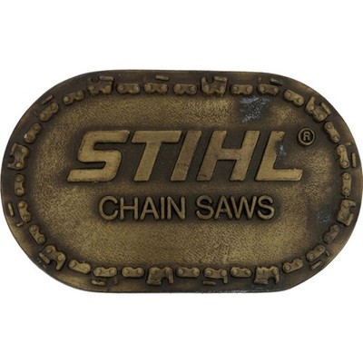 Stihl Chainsaw Logging Logger Arborist Forestry Feller Woodsman Vtg Belt Buckle