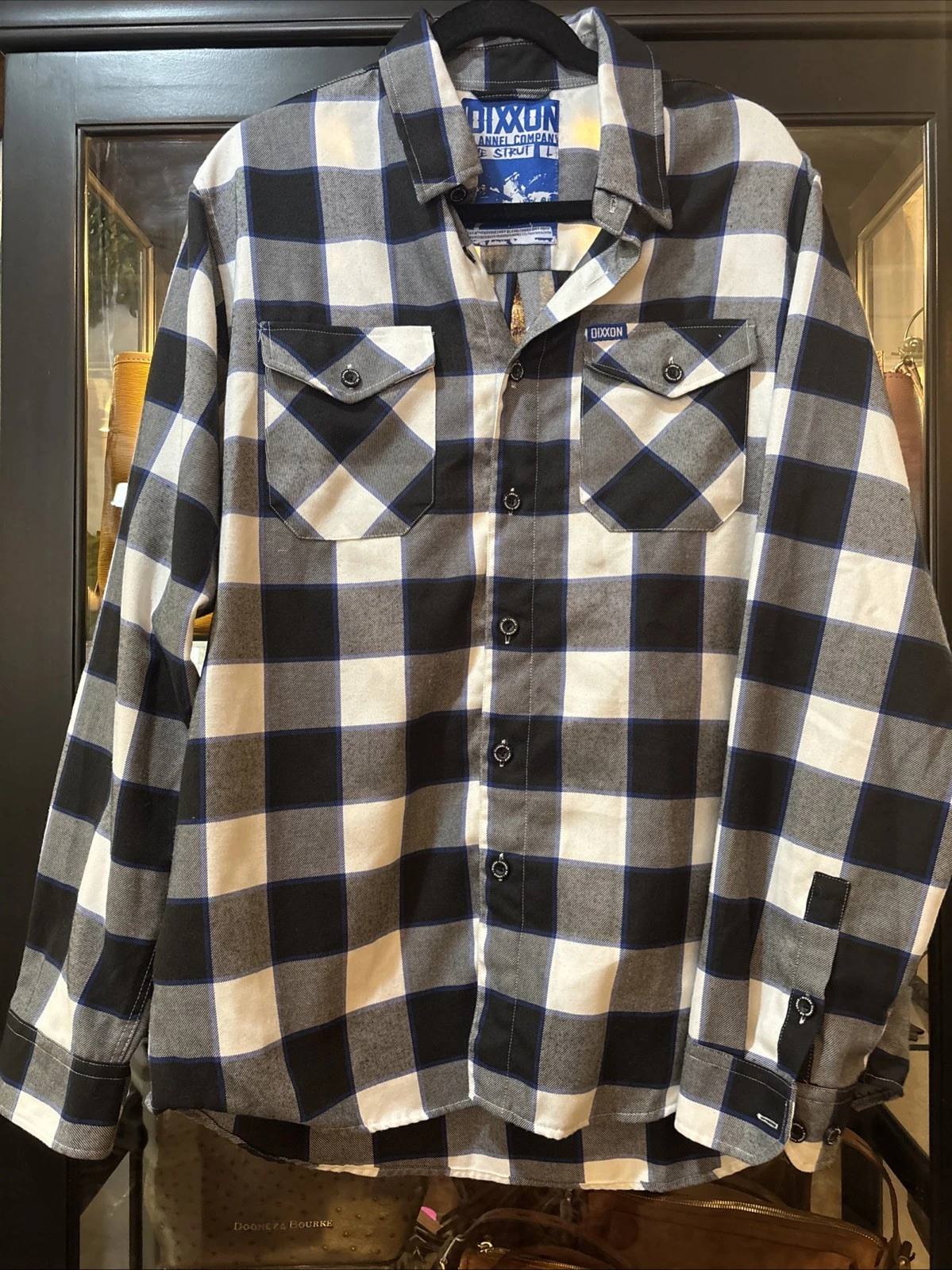 Dixxon Flannel Company The Strut Plaid Button Shirt Size Large Buffalo Check