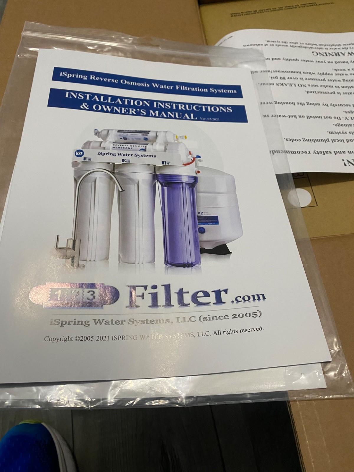 iSpring RCC7AK, NSF Certified, 75 GPD, Alkaline 6-Stage Reverse Osmosis System