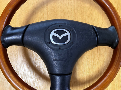 JDM 1999-2005 NARDI MAZDA MIATA ROADSTER Wood Steering Wheel NB8C