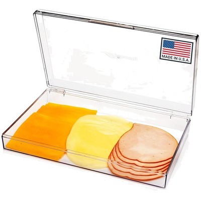 Space-Saving Deli Keeper with Airtight Lid   Dishwasher Safe