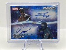 2025 Topps Chrome Marvel Studios Sapphire DAREDEVIL BULLSEYE DUAL AUTO /10