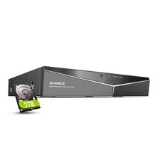 16 Channel Security CCTV DVR with 2TB Hard Drive, SANNCE 1080P 5-in-1 Hybrid ...
