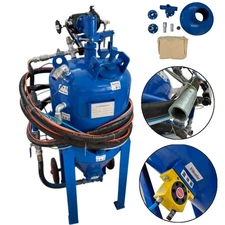 23.6"Dry/Wet Mobile Sandblaster Rust Removal & Surface Treatment Sandblaster