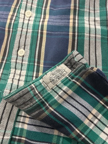 Polo Ralph Lauren Outfitters Men’s Flannel Shirt Plaid Blue/Green Size XL Hiking - Picture 5 of 6