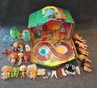 VTG Mattel Liddle Kiddle Klub Doll House, Treasure Box, Dolls, Accessories, More