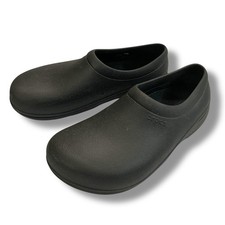 CROCS Slip-Resistant Dual Comfort Work Shoes Black Slip On The Clog Men  s 12