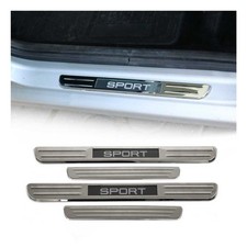 Einstiegsleisten Türschweller Sport für VW Polo 2001-2026 Edelstahl Chrom 4tlg