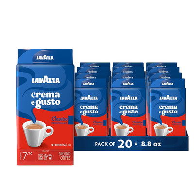 Crema E Gusto Medium Roast Coffee - 20 Pack, 8.8 Oz Brick
