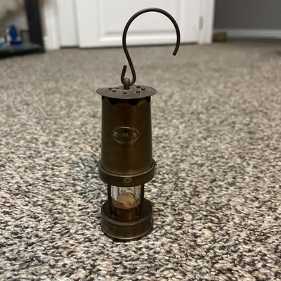 Vintage 4  Brass Miners Lamp, No Makers Marks