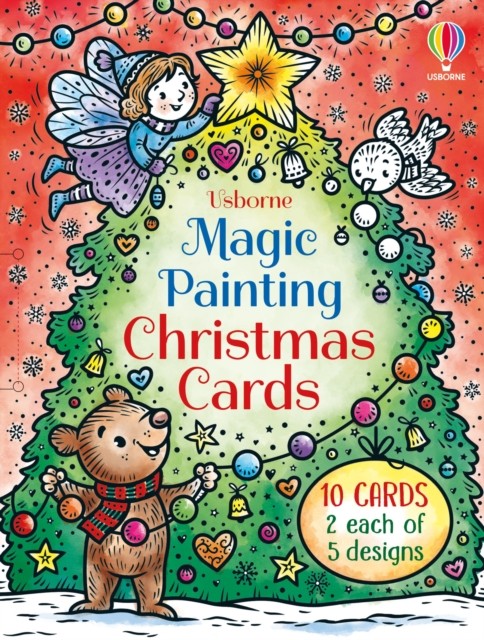 Usborne Magic Painting Christmas Cards Abigail Wheatley Kids Activity Book - Image 3