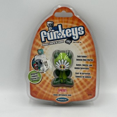 2007 Mattel U.B. Funkeys Sprout Flower Green New Sealed Package 