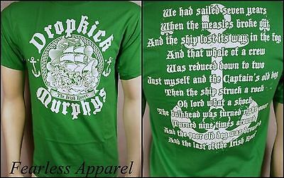 Dropkick Murphys Irish Rover Irish Pirate Anchor Punk Rock T Tee Shirt S 2xl Ebay