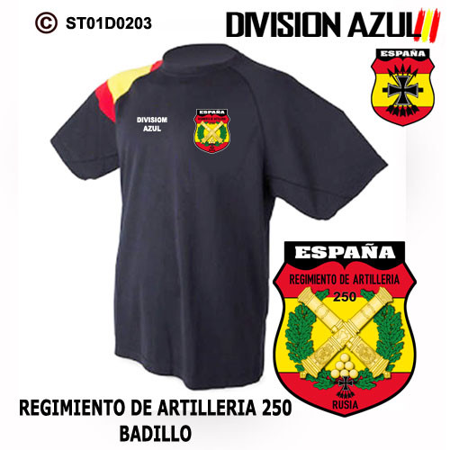 CAMISETAS TECNICAS: DIVISION AZUL / REGIMIENTO DE ARTILLERIA 250 - BADILLO - Bild 3 von 3