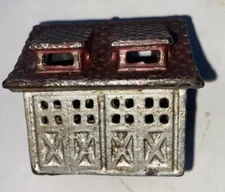 Rare! Two Car Garage Cast Iron Still Bank A.C.Williams 1930