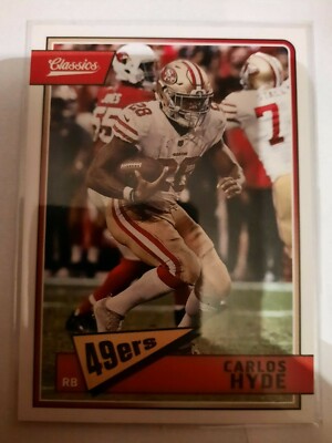 Panini Classics 2018 Carlos Hyde 49ers #84 Trading Card Football NFL
