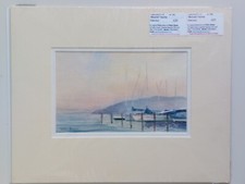 Patric Bown   Moored Yachts  (Watercolour)  