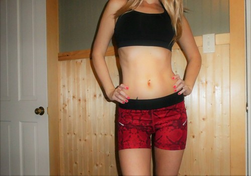 Lululemon red snake print athletic 