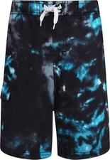 Kanu Surf boys Specter Quick Dry Upf 50 Beach Swim Trunks, Aqua Hurricane 5/6