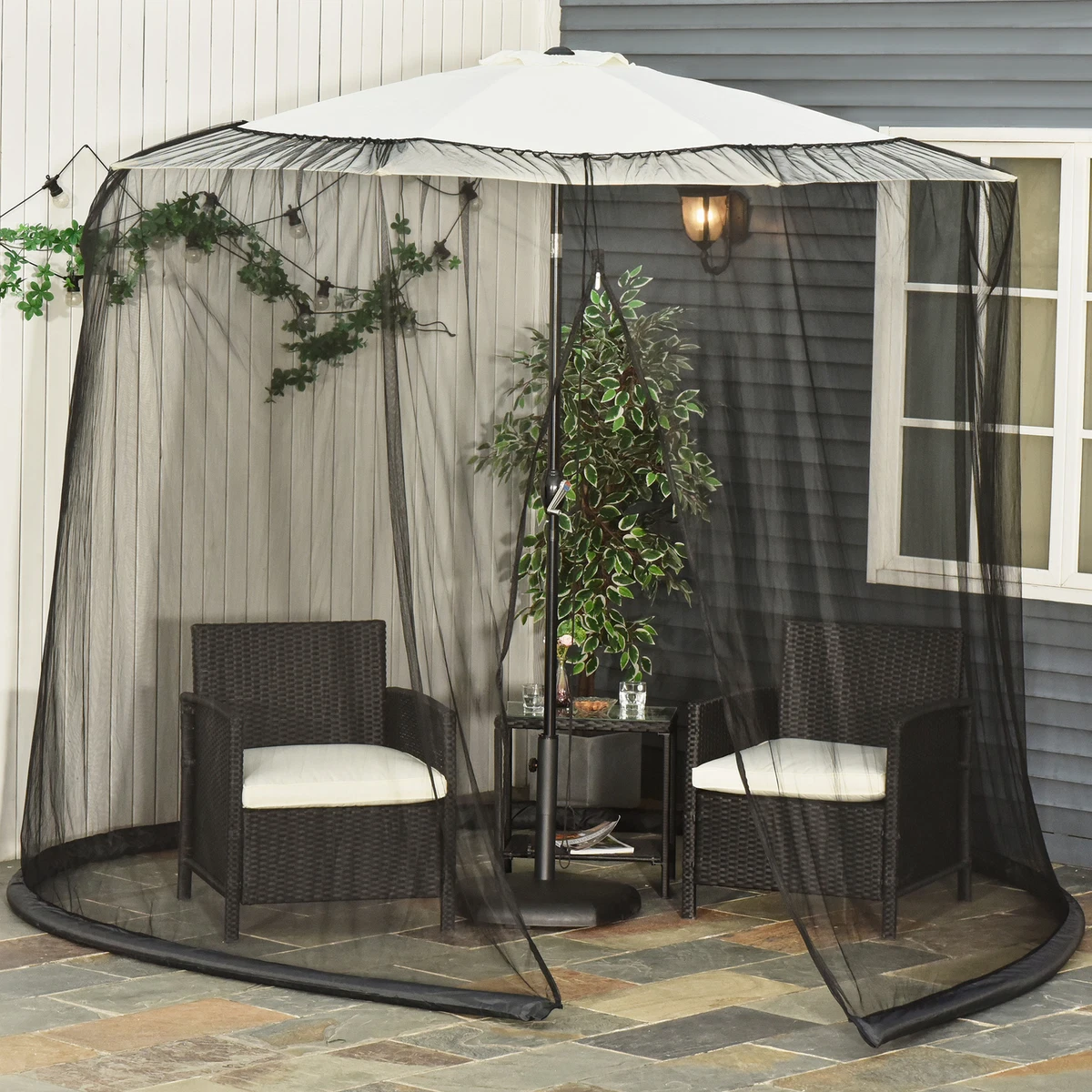 Umbrella cheap table screen