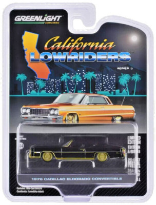 GREENLIGHT 1/64 1976 CADILLAC ELDORADO CONVERTIBLE LOWRIDER SERIES #6 63070F